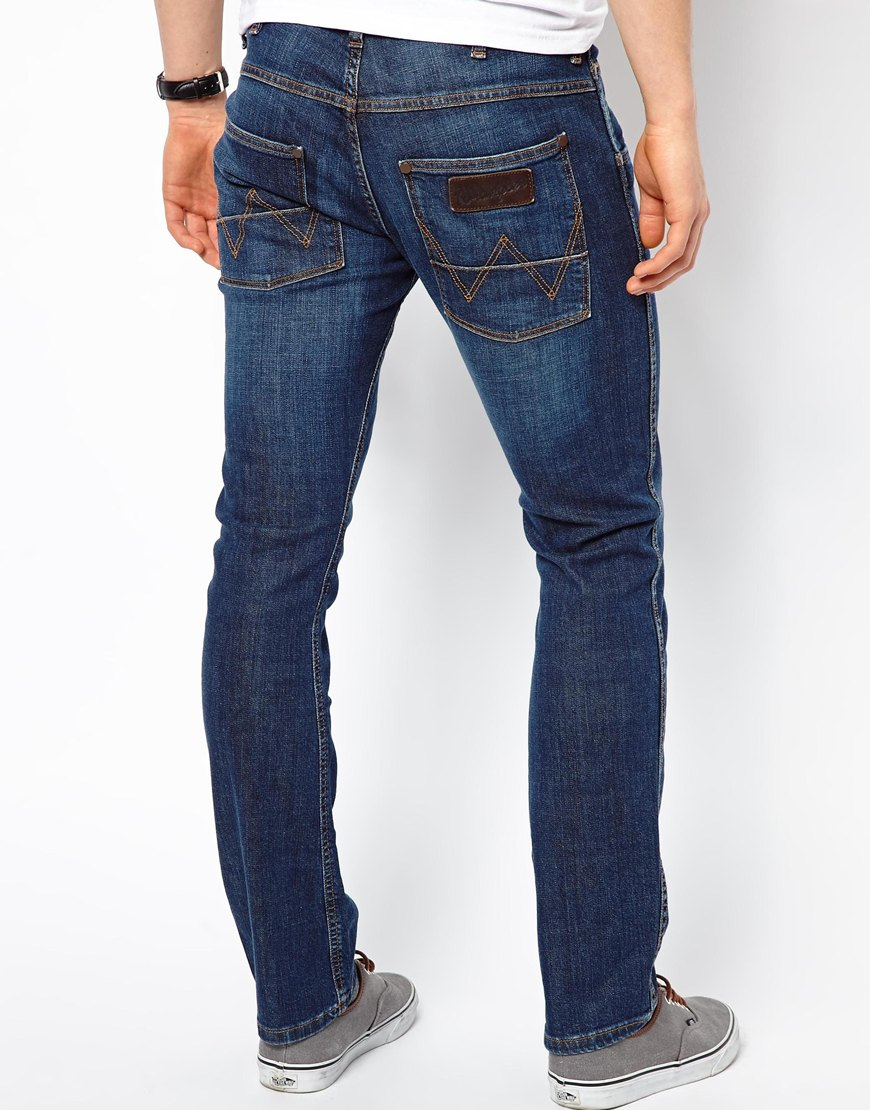 Wrangler Denim Jeans Spencer Slim Fit Night Break Wash in Blue for Men ...