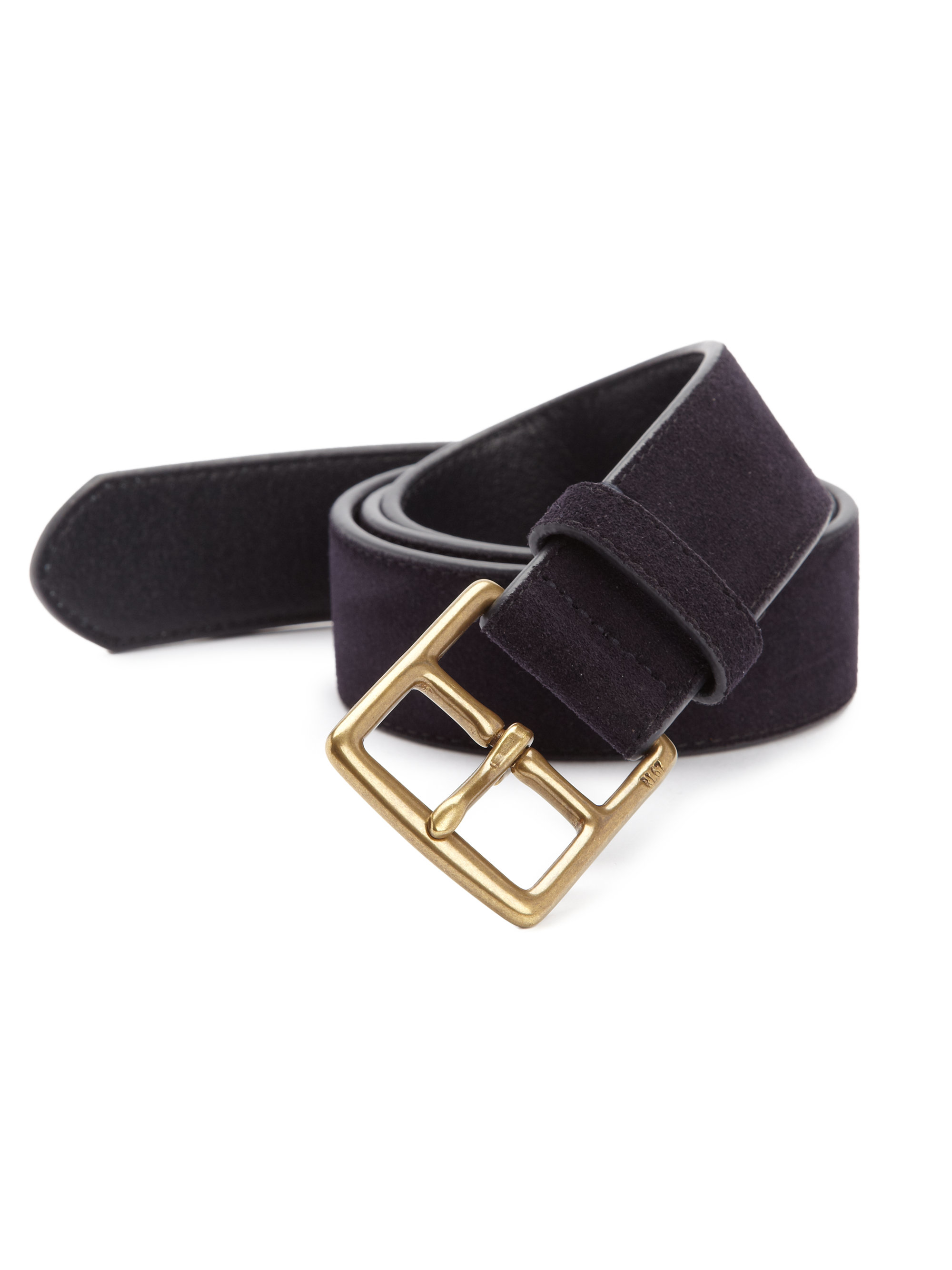 Lyst Polo Ralph Lauren Heritage Suede Belt in Blue for Men