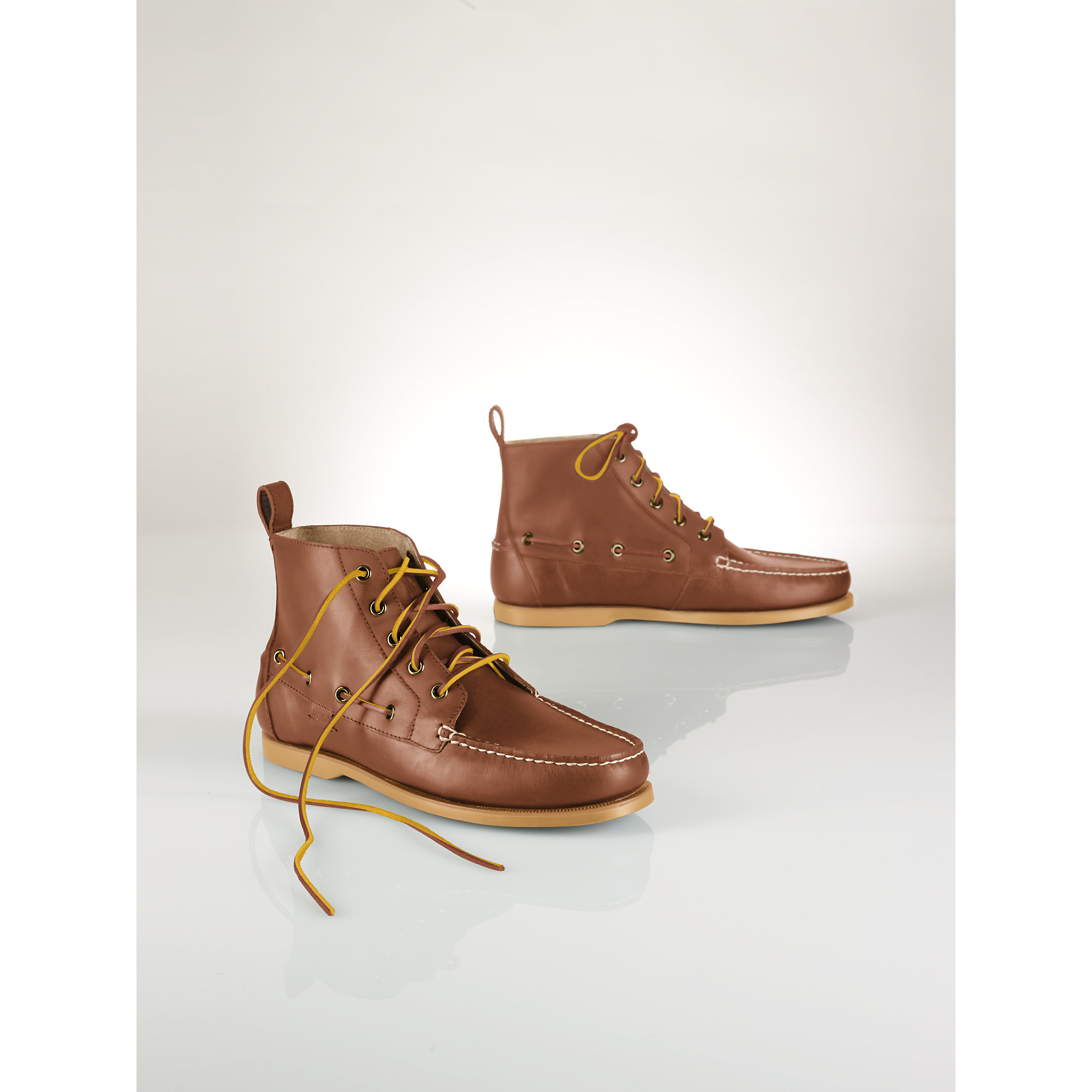 Polo Ralph Lauren Leather Barrott Boot in Brown for Men - Lyst