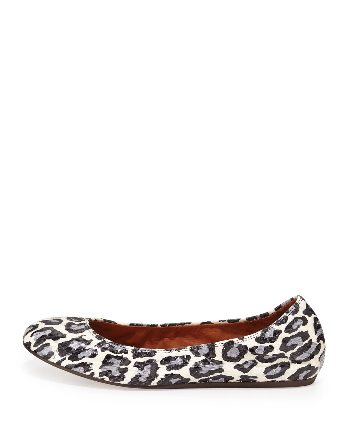 animal print ballerina flats