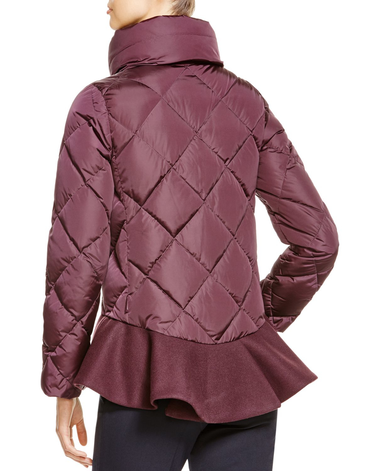 moncler vouglette peplum coat moncler vouglette peplum coat