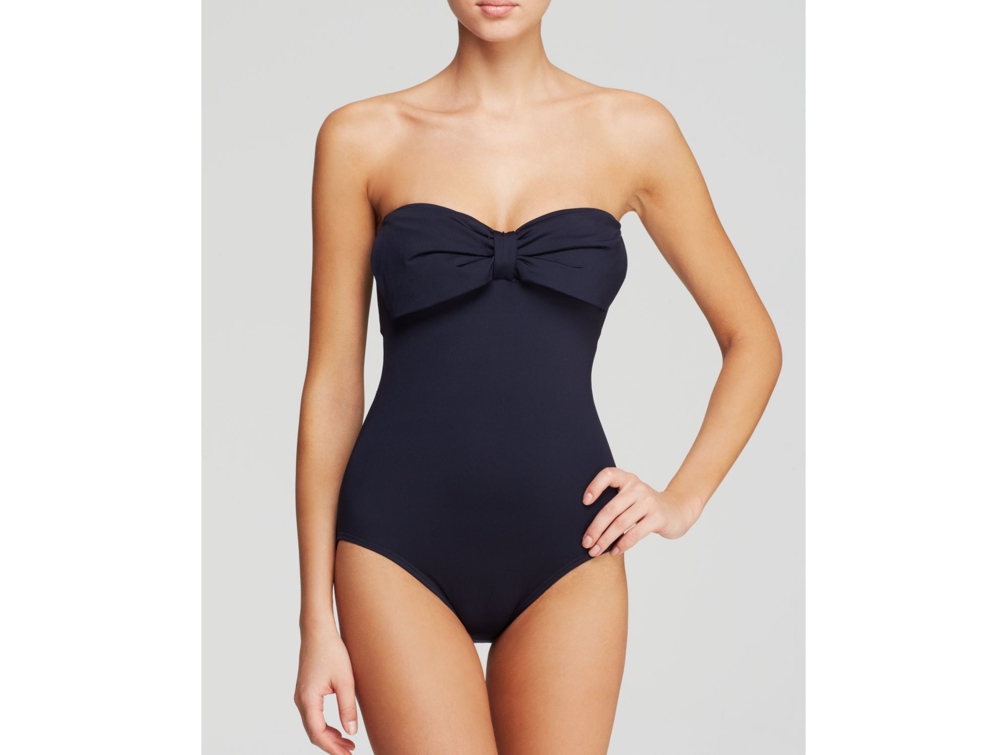 kate spade bandeau one piece swimsuit