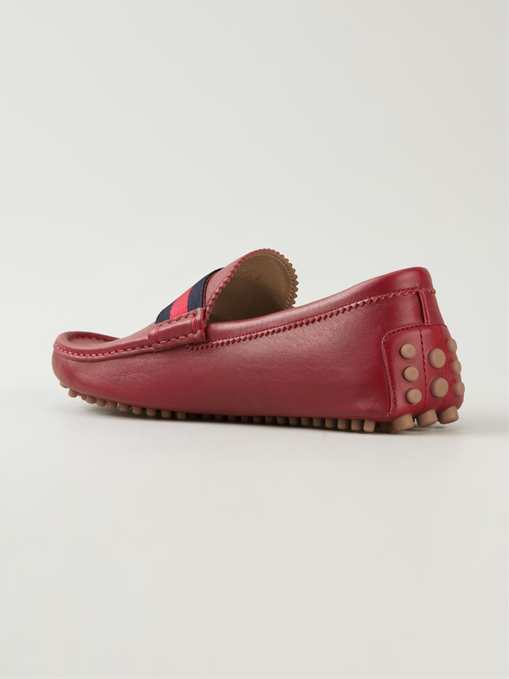 Gucci Driving Shoes in Red for Men Lyst