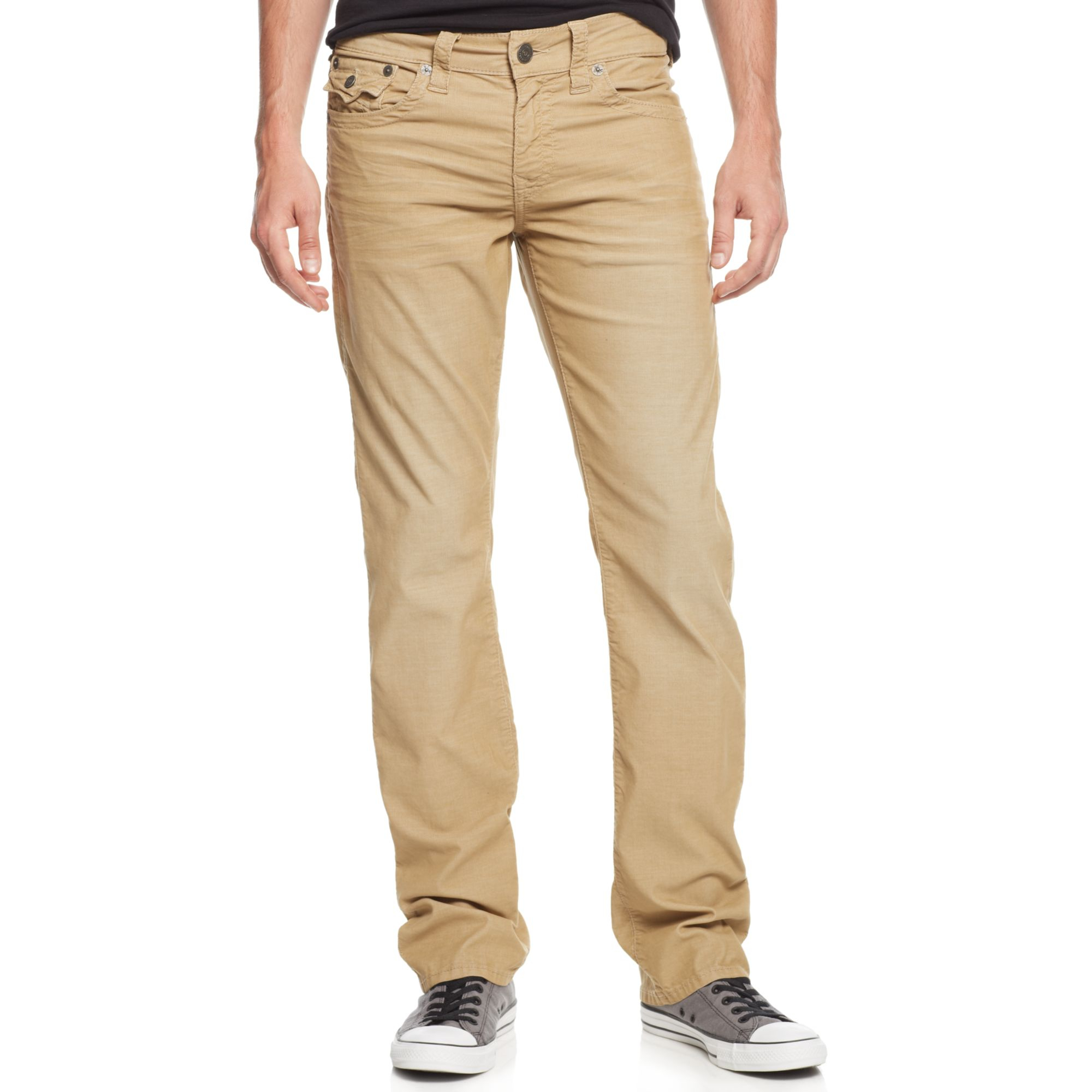 True Religion Corduroy Pants in Beige for Men (Straw) | Lyst