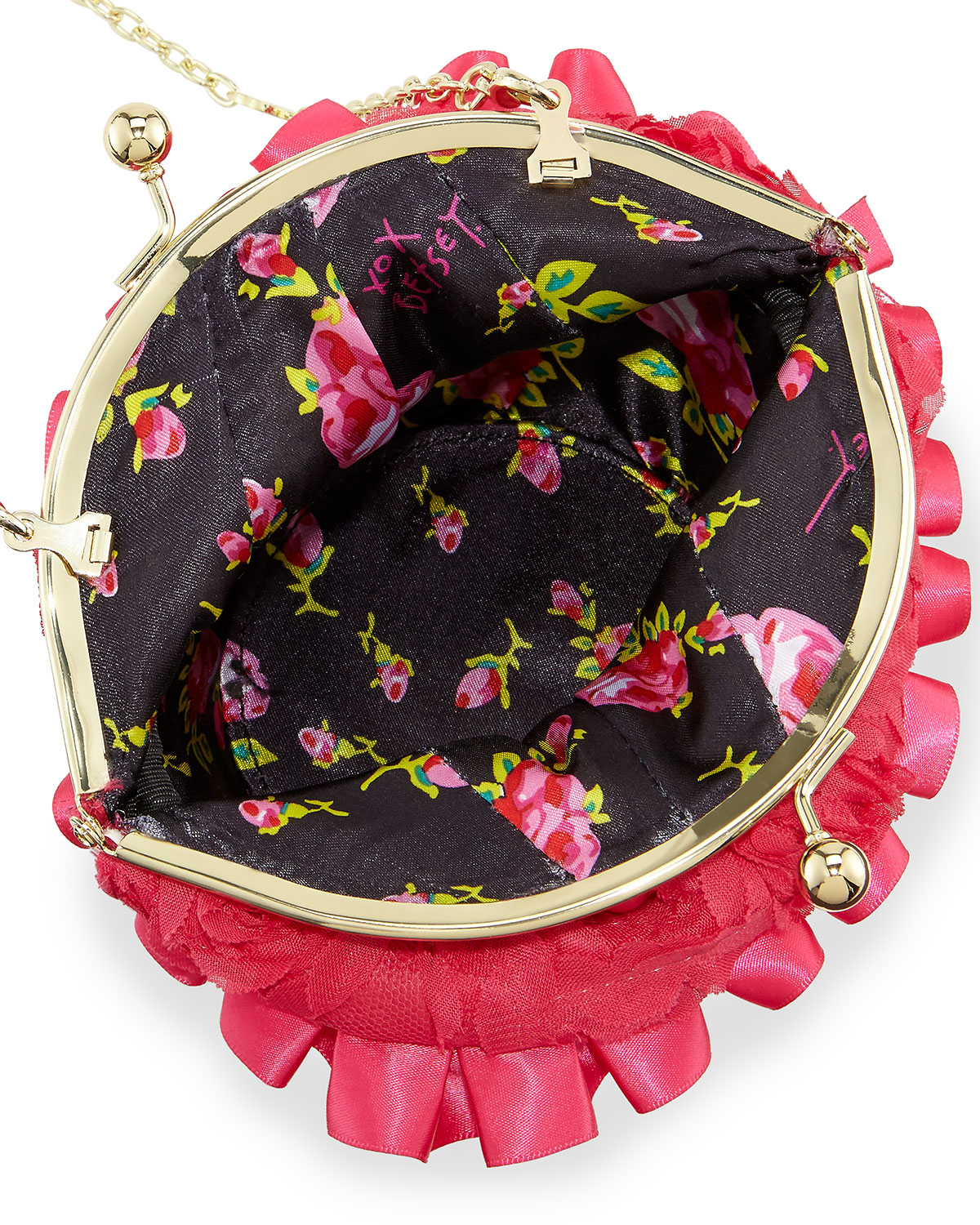 betsey johnson pancake purse