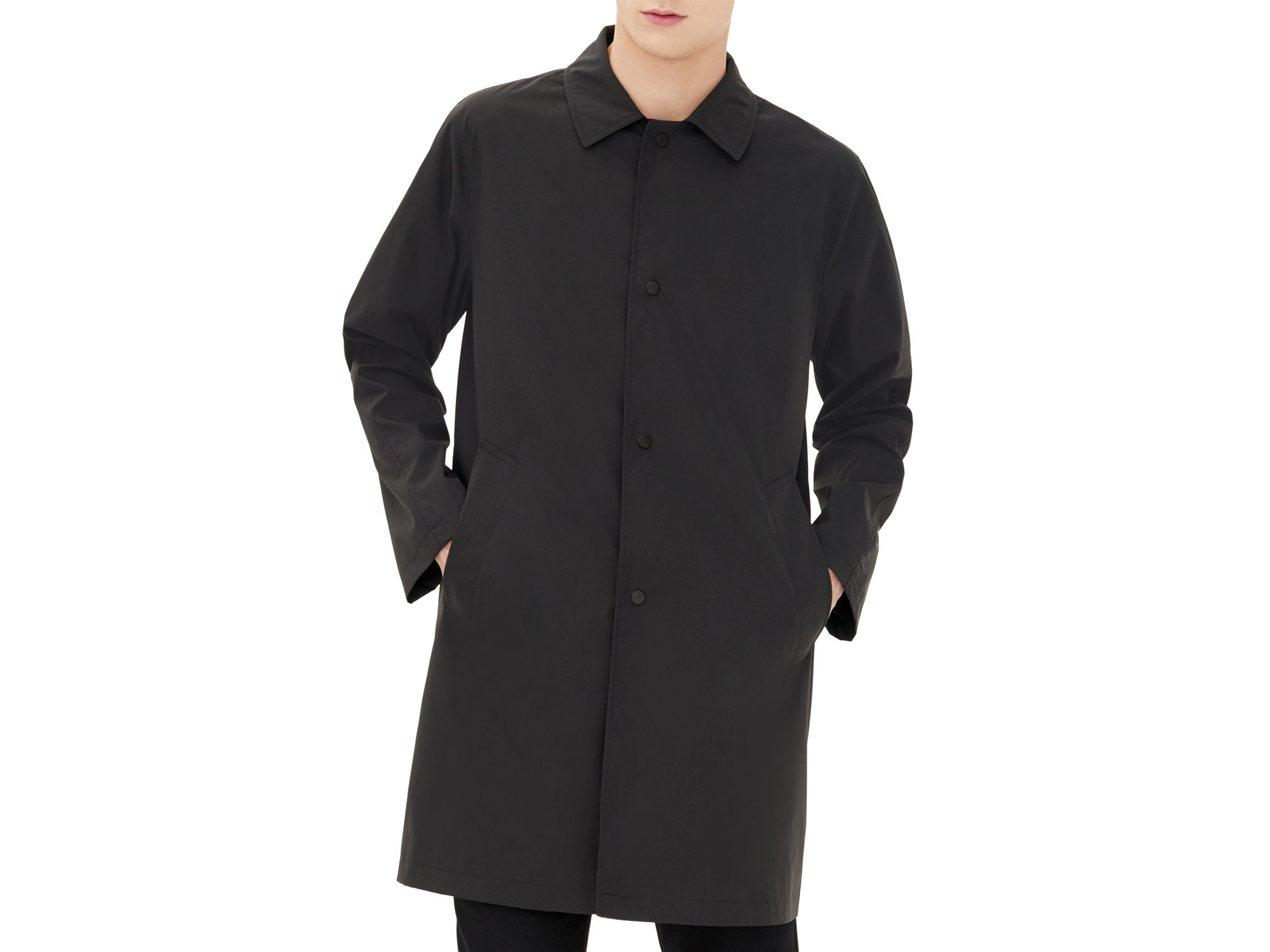 Sandro Cotton Neo Raincoat in Black for Men - Lyst