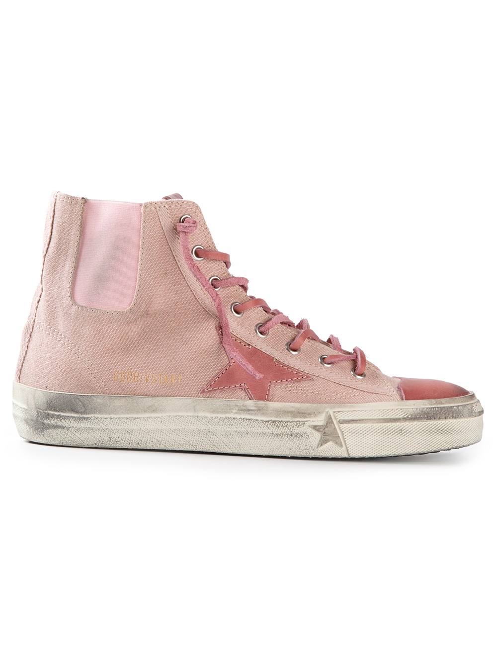 Golden Goose Deluxe Brand Vstar Hitop Sneakers in Pink & Purple (Pink