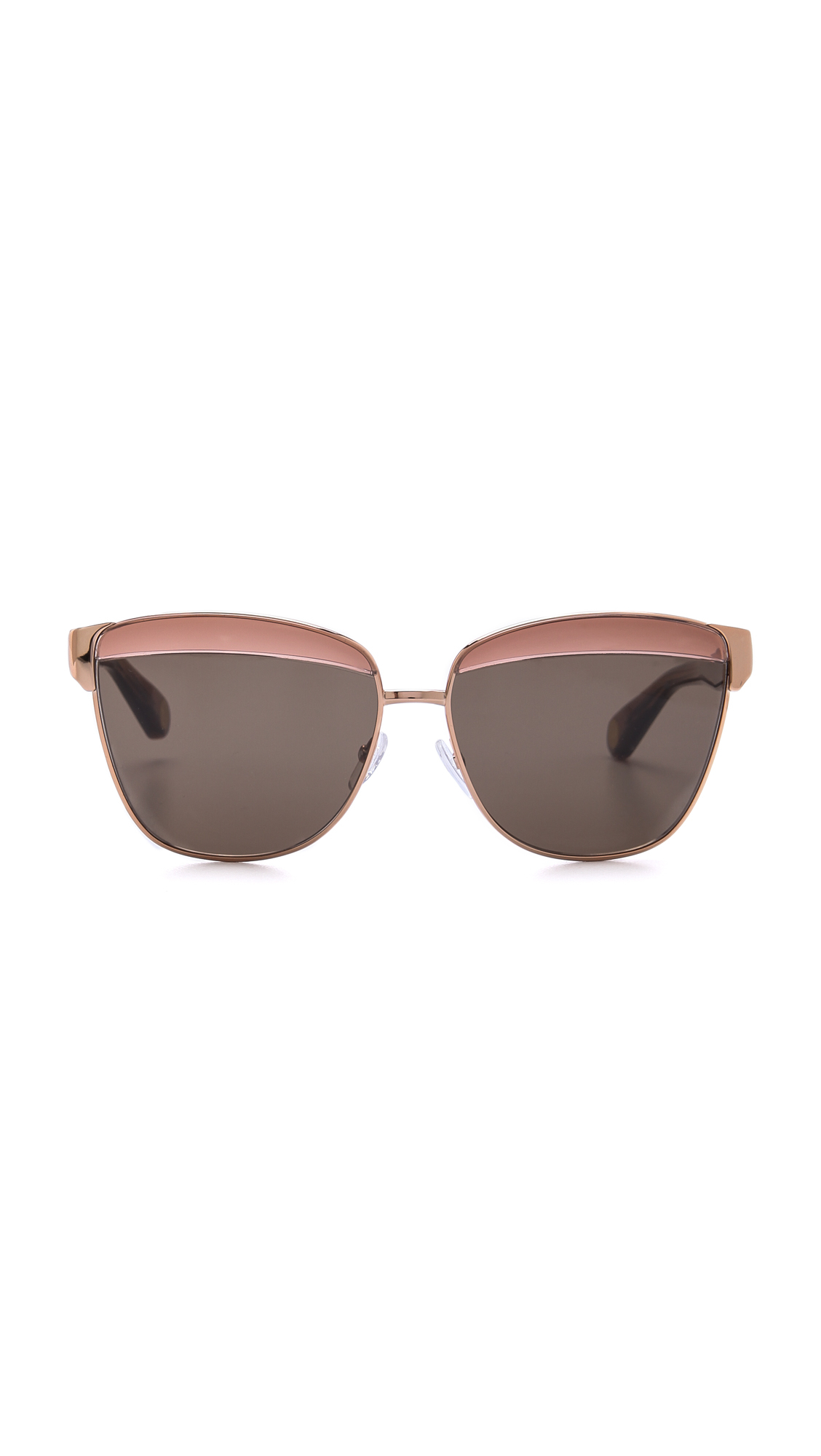 Marc Jacobs Oversized Sunglasses in Gold Copper/Brown (Brown) Lyst