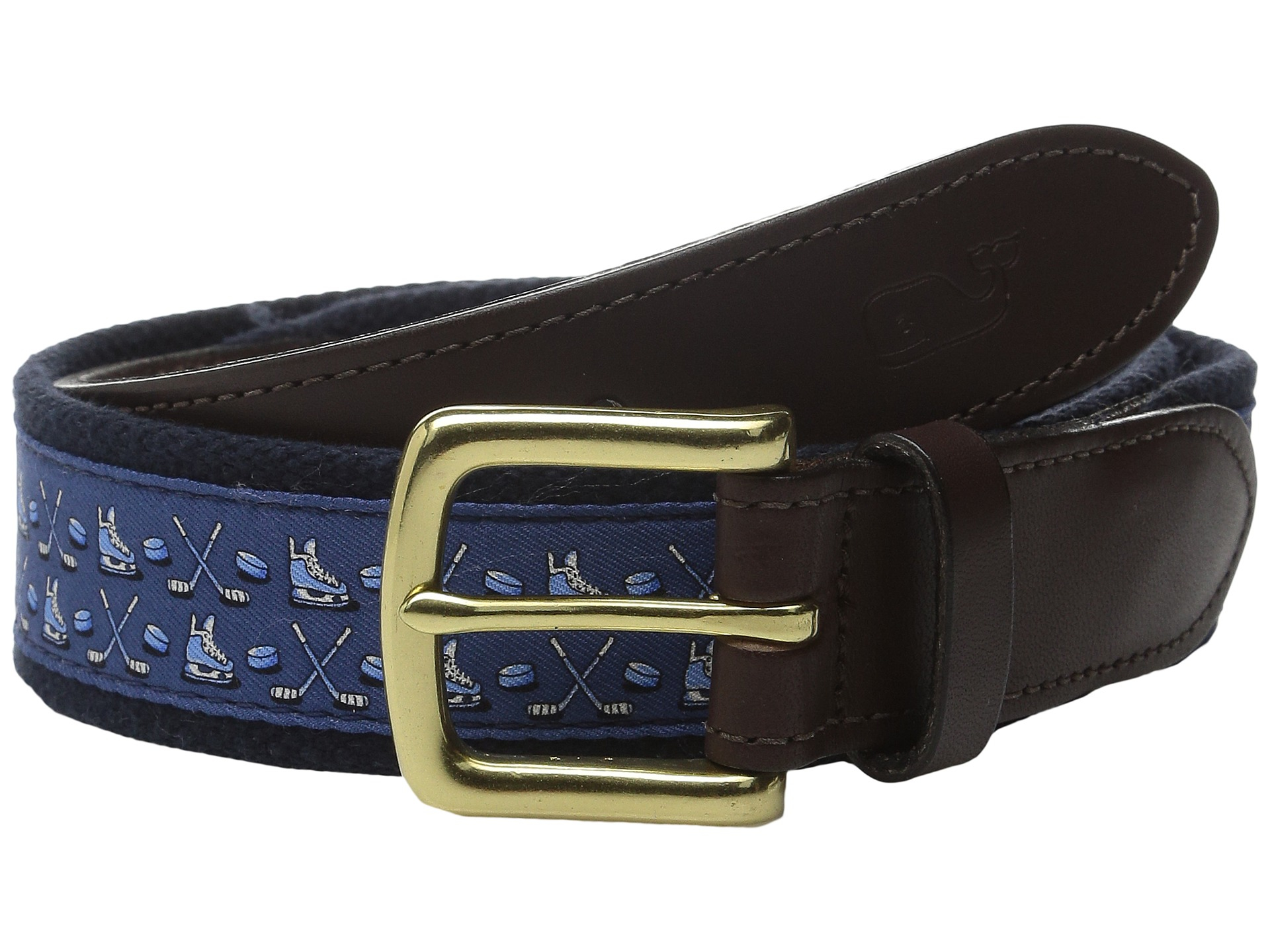 Vineyard Vines Hockey Canvas Club Belt in Blue for Men Lyst