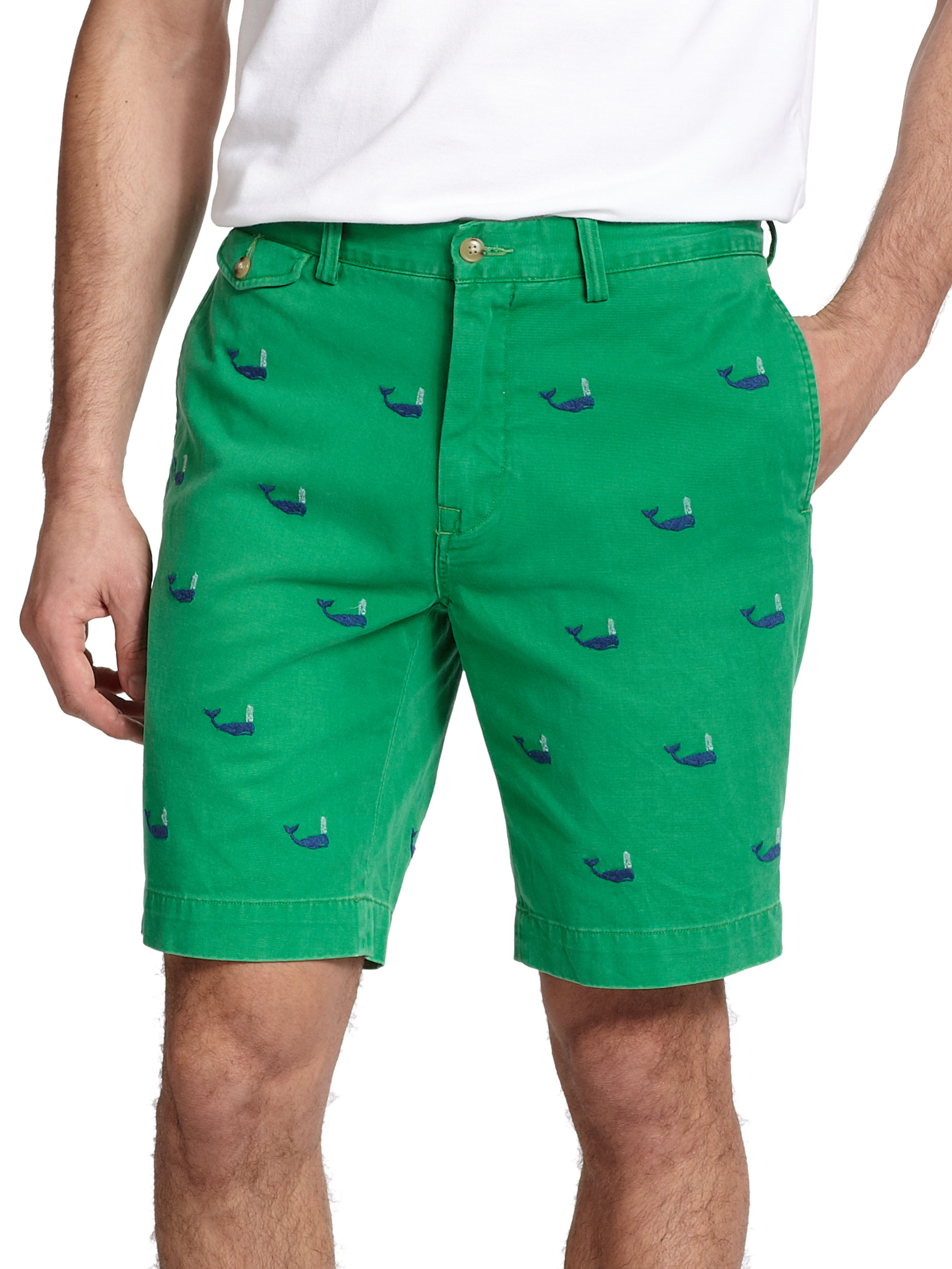 polo green shorts