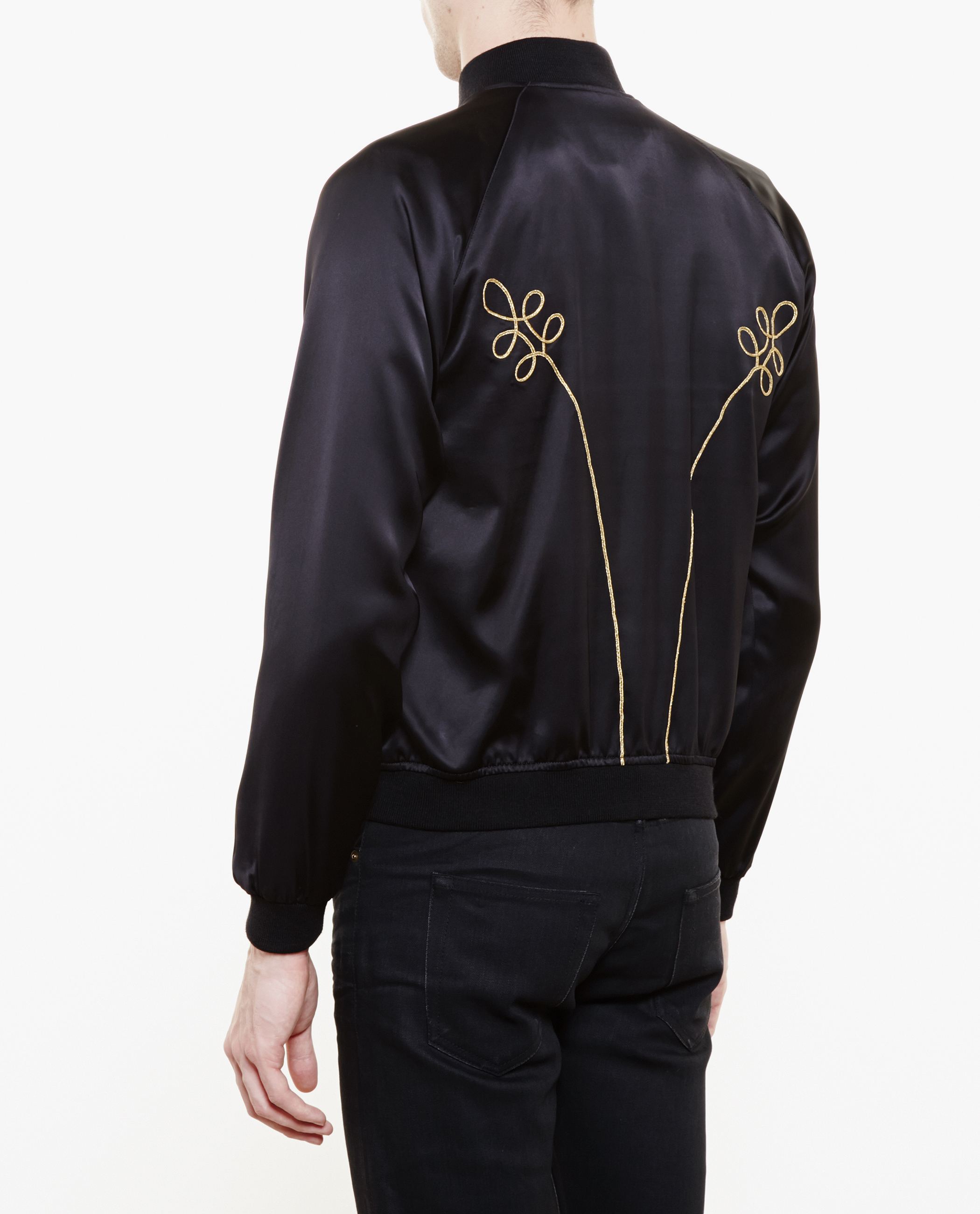 saint laurent satin jacket