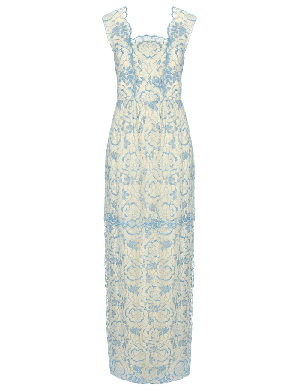 Vilshenko Powder Blue Lace Elena Dress in Blue Lyst