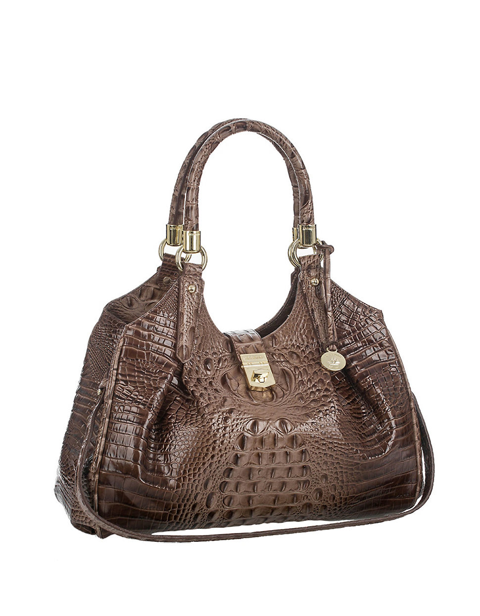 Lyst - Brahmin Elisa Leather Satchel Bag in Brown