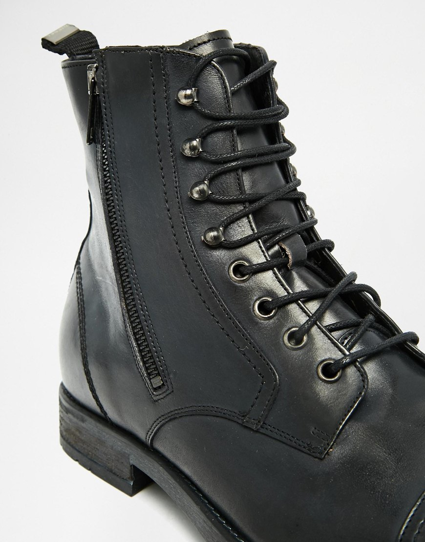 diesel boots black