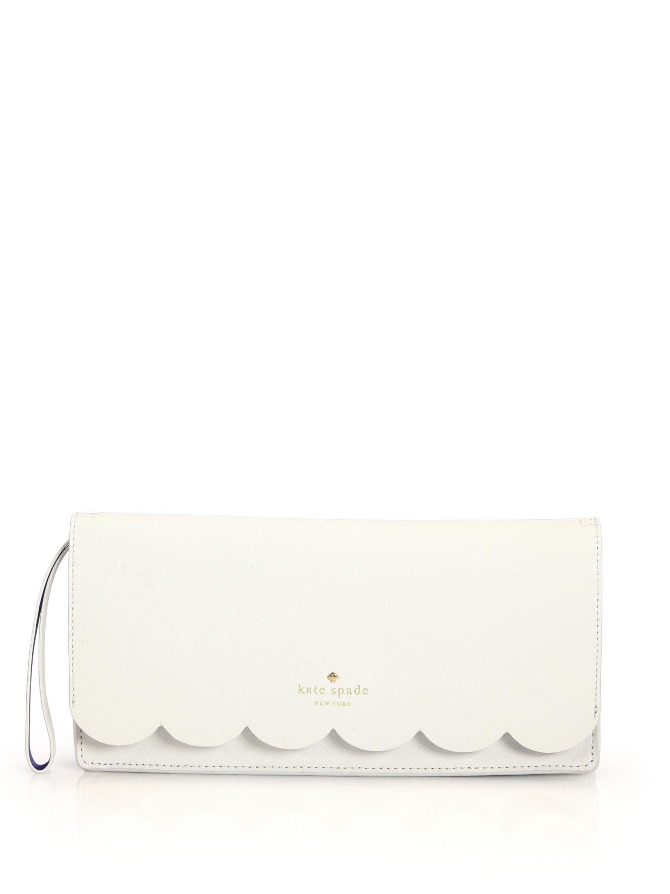 kate spade white clutch