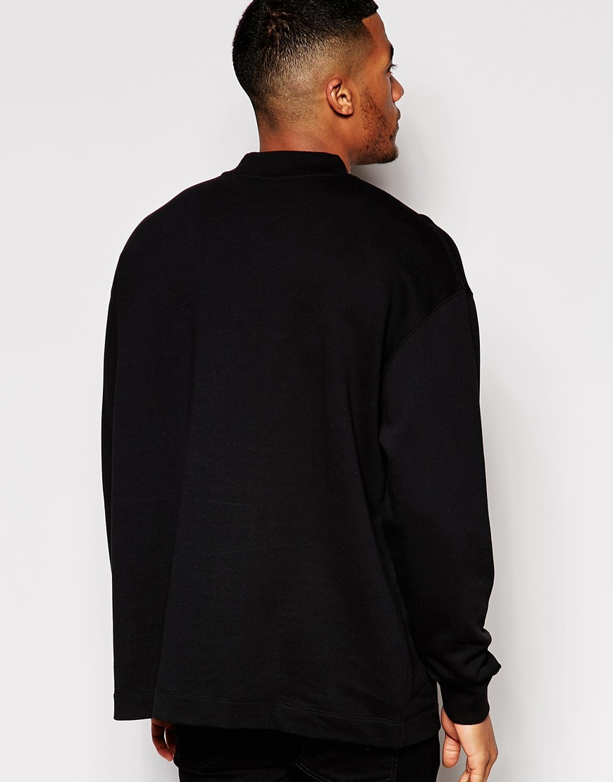 mens black oversized sweatshirt