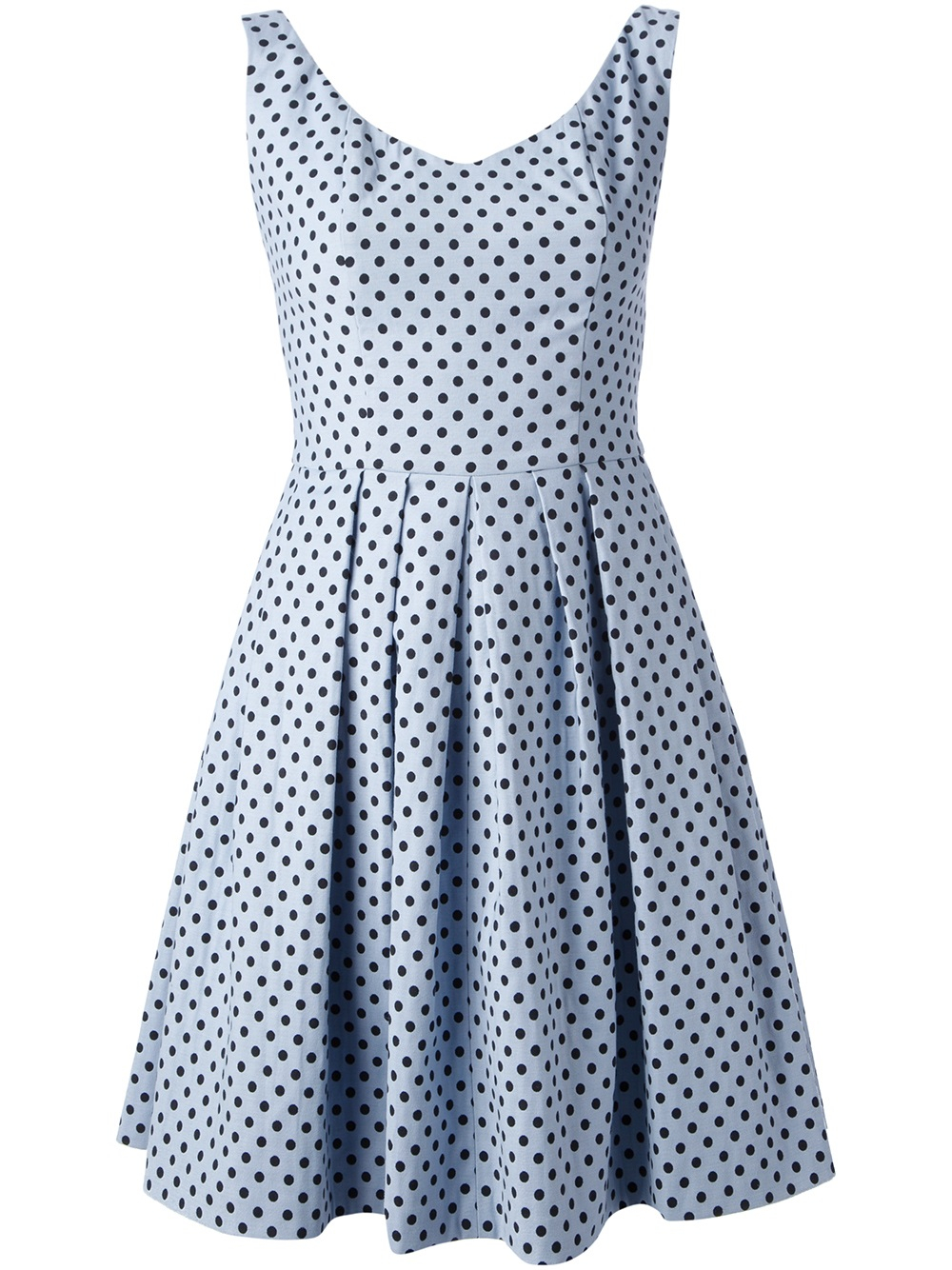 Blue dot dress