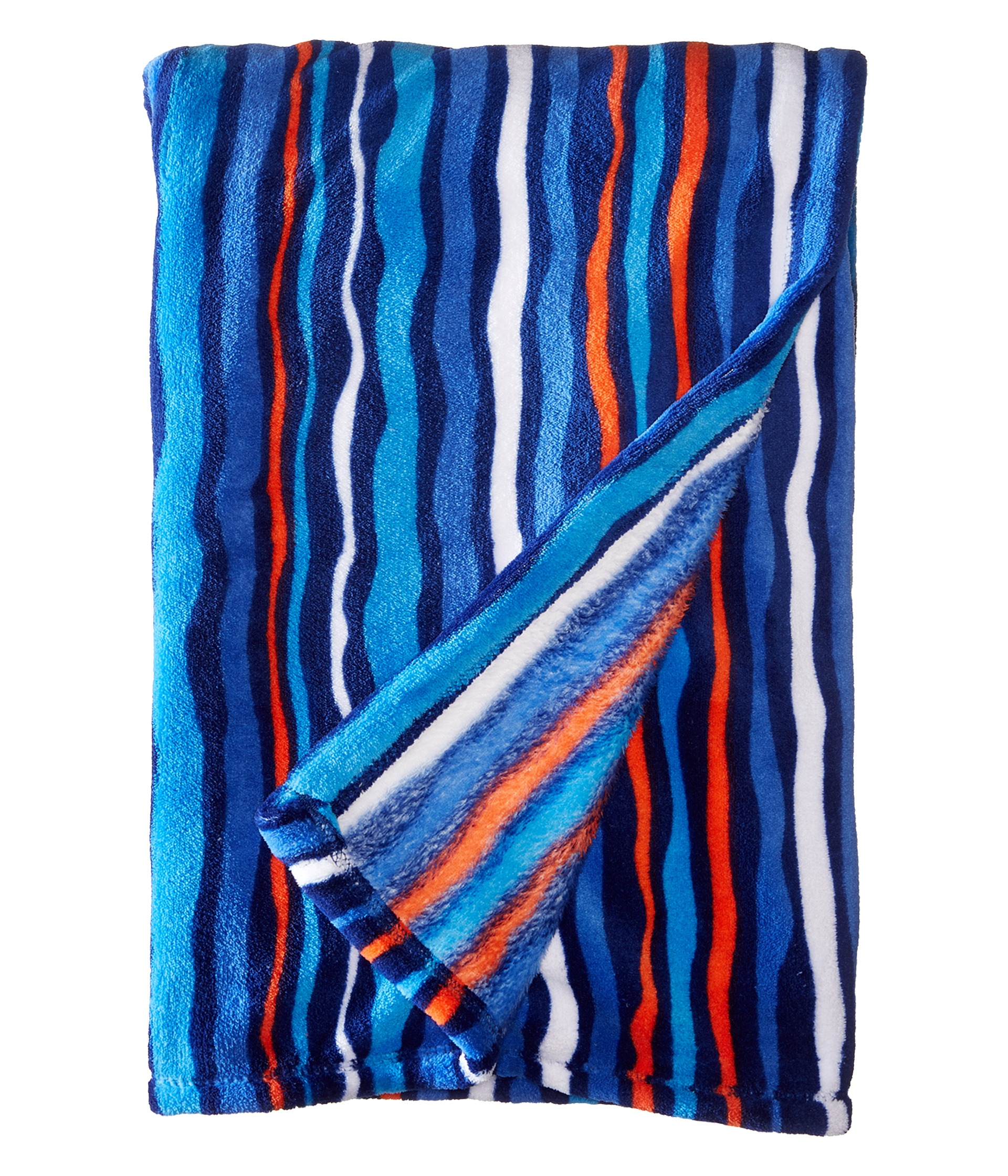 Vera Bradley Synthetic Throw Blanket in Cobalt Stripe (Blue) Lyst