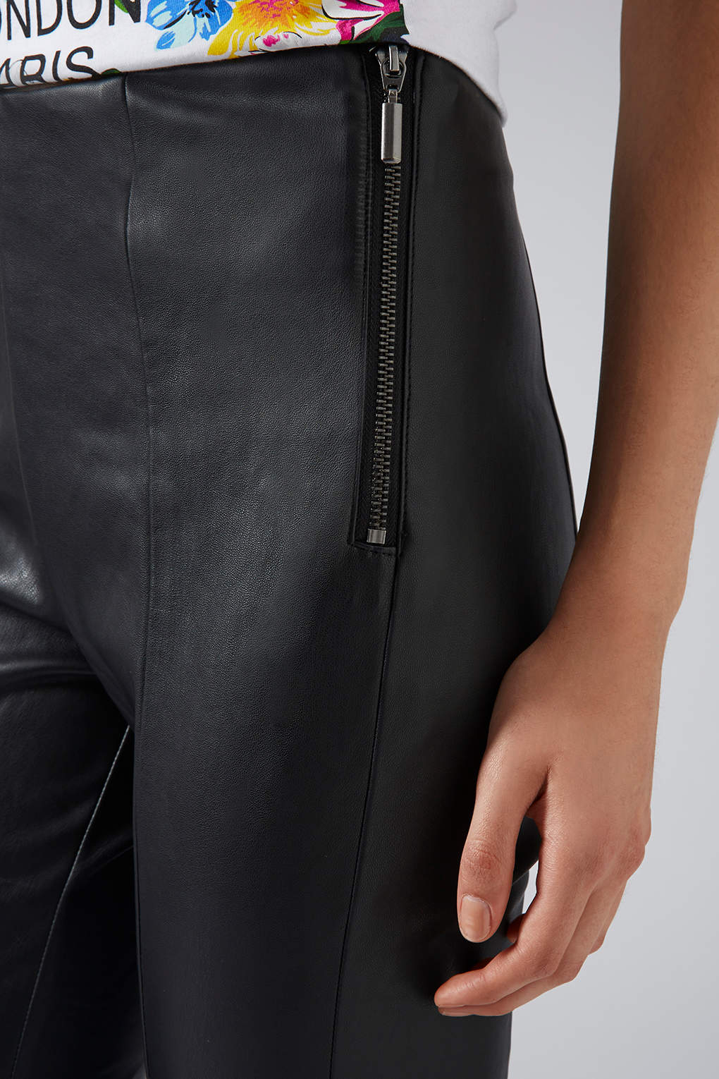 petite leather trousers topshop