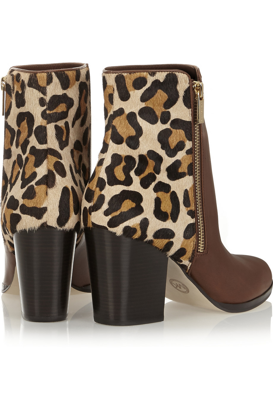 michael kors animal print boots