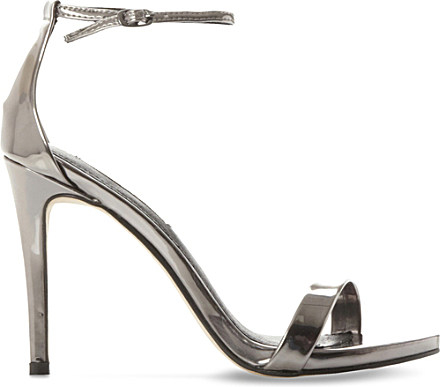 steve madden silver metallic heels