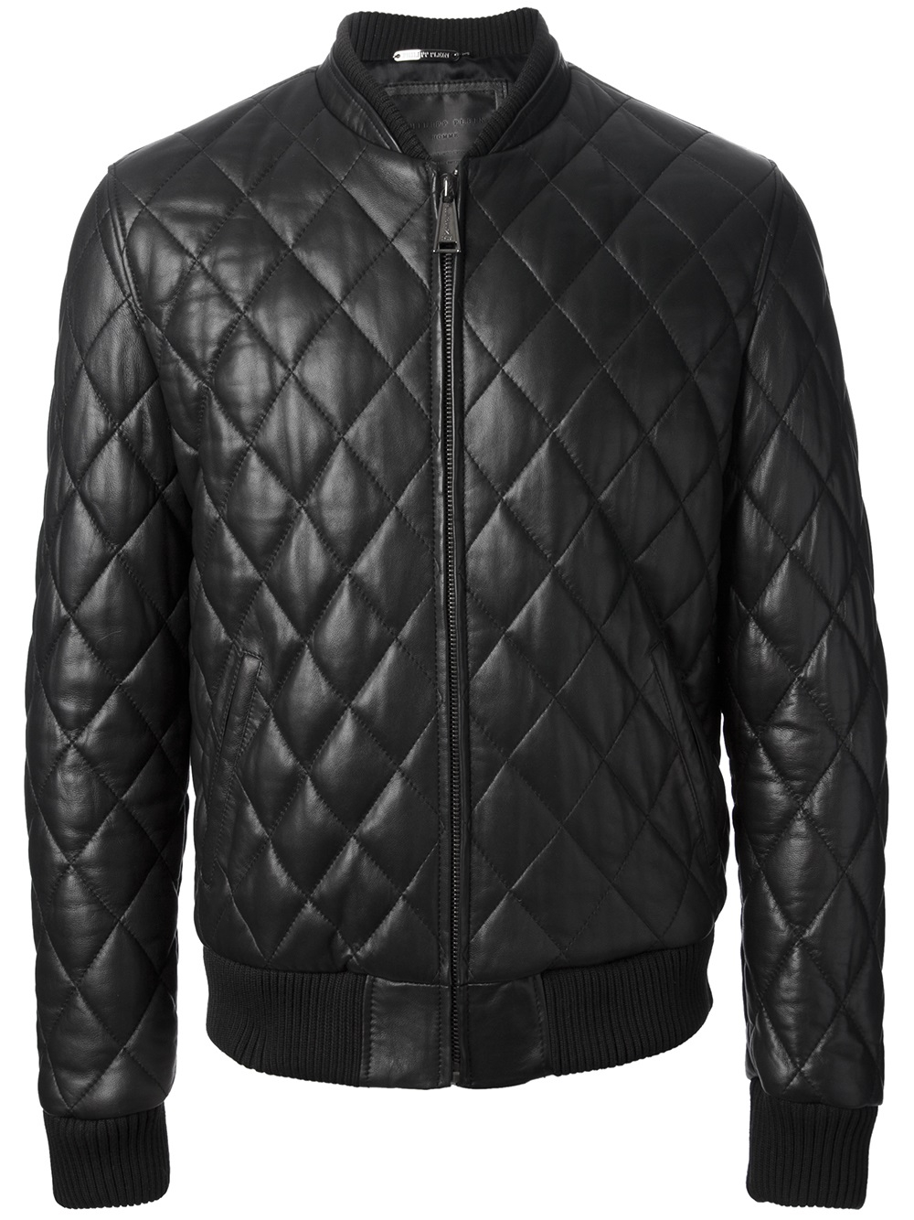 Lyst - Philipp Plein Quilted Bomber Jacket in Black for Men