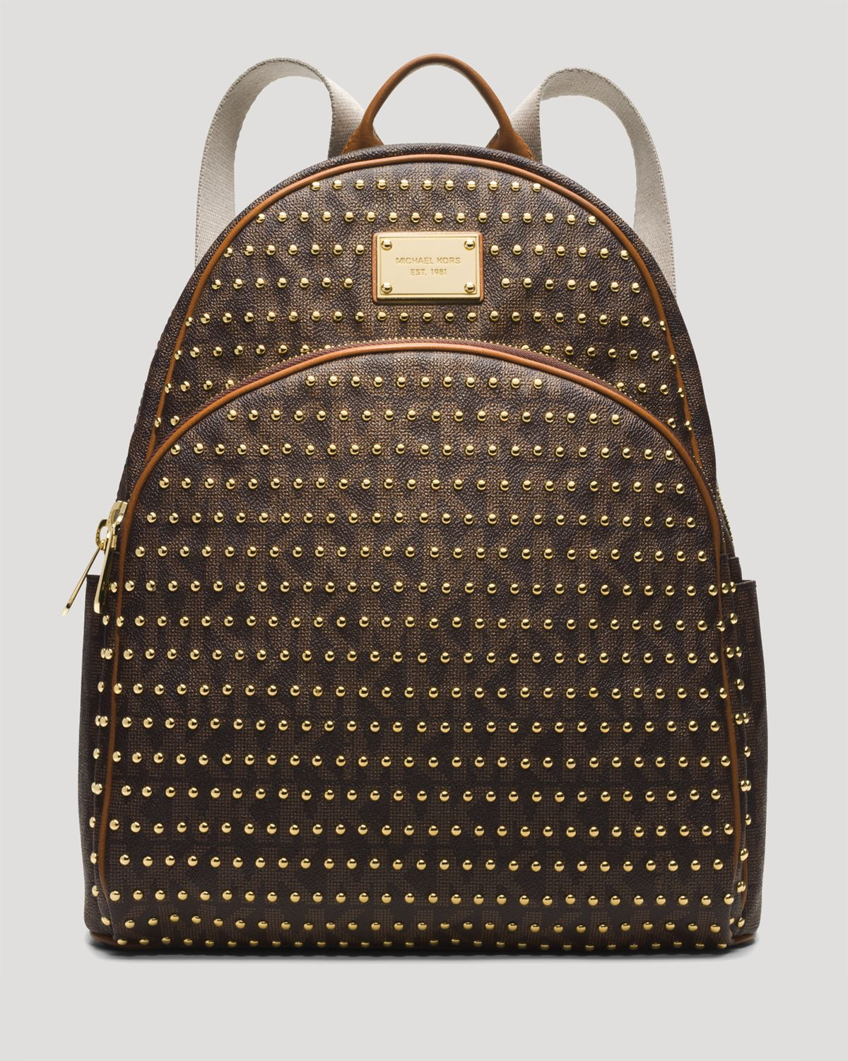 Lyst - Michael Michael Kors Backpack - Jet Set Item Large Studded in Brown