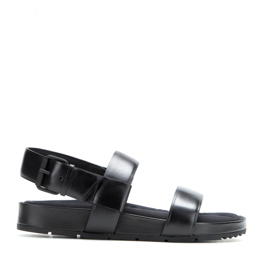 balenciaga leather sandals