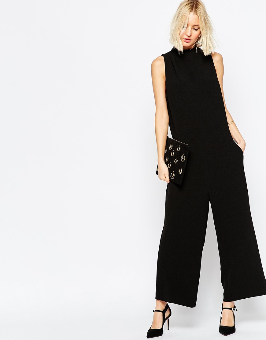 petite high neck jumpsuit
