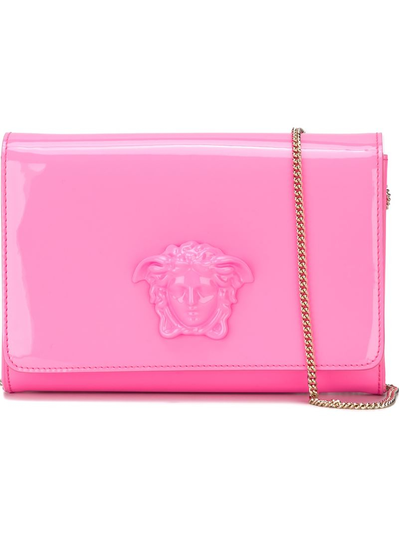 versace clutch pink