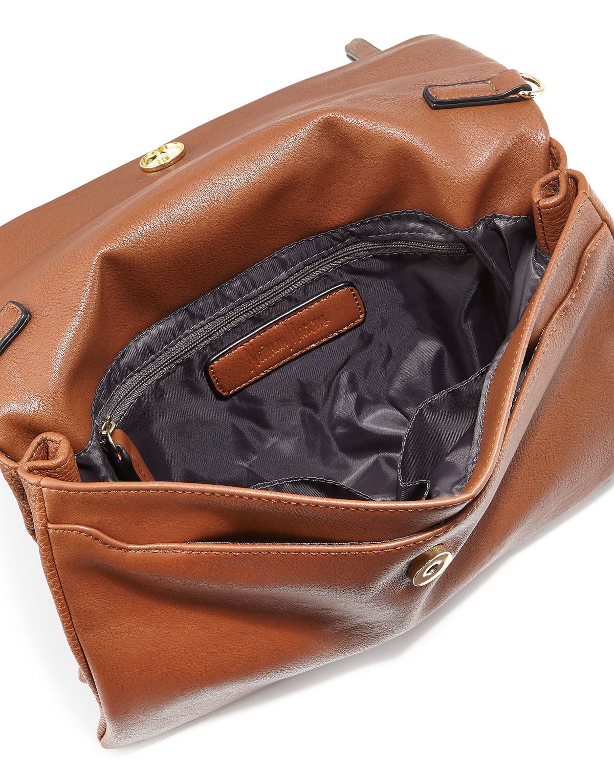 Neiman Marcus Misto Fold-over Crossbody Bag in Brown - Lyst