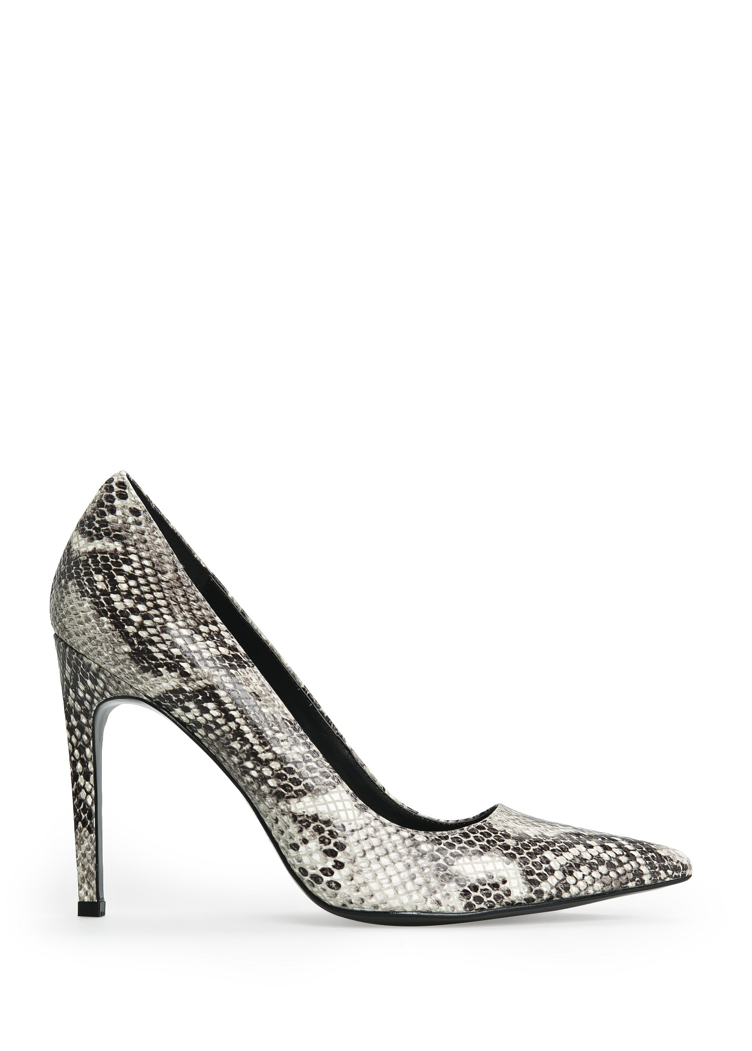 snakeskin stiletto heels