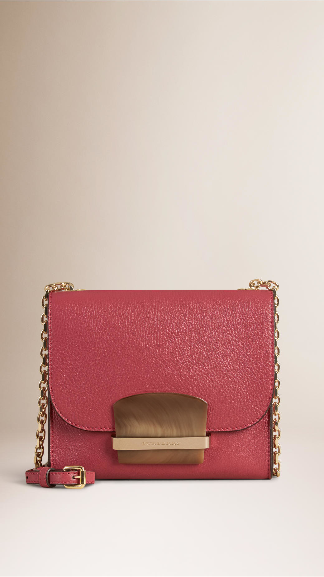 Burberry Small Leather Crossbody Bag in Pink - Lyst