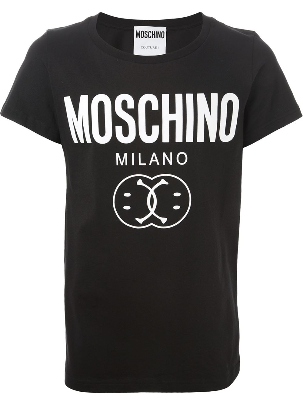 Moschino Smiley And Logo-Print T-Shirt in Black for Men - Lyst