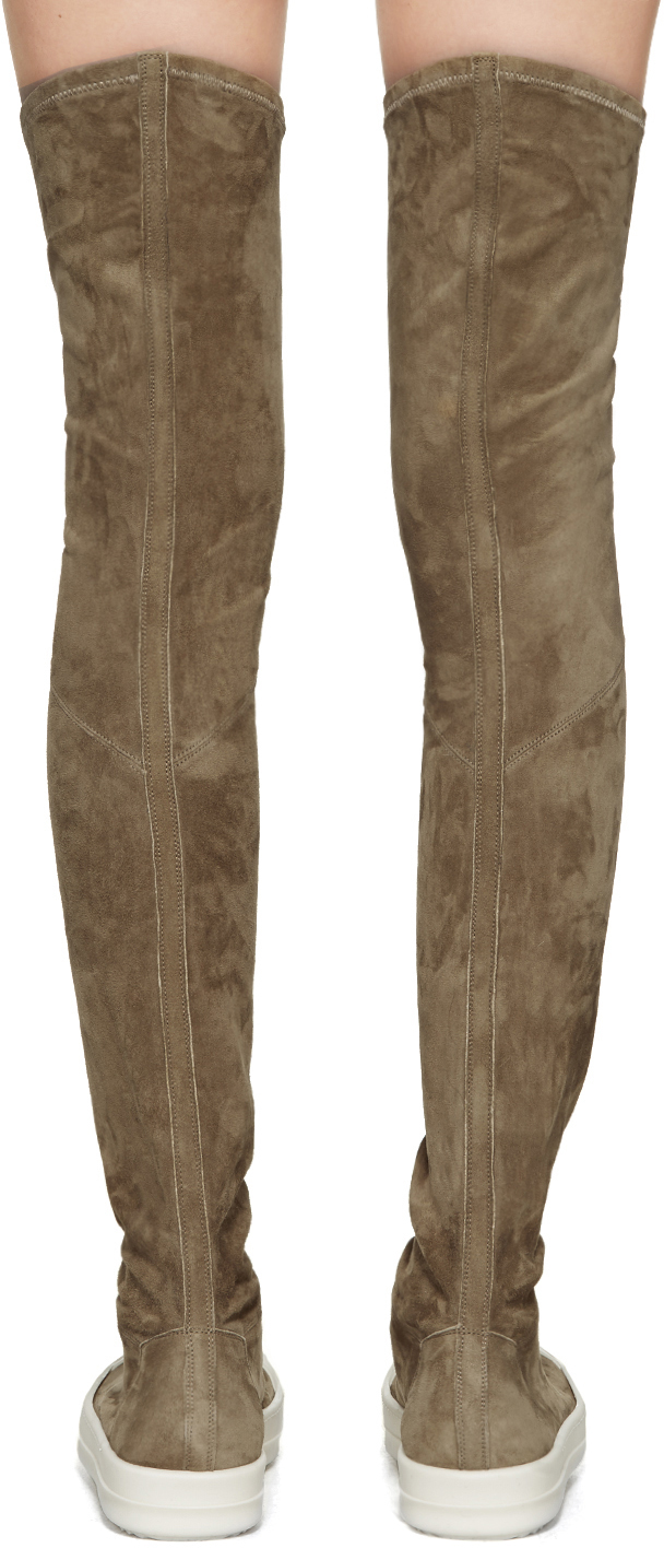 Rick owens leather thigh high sneakers Clearance