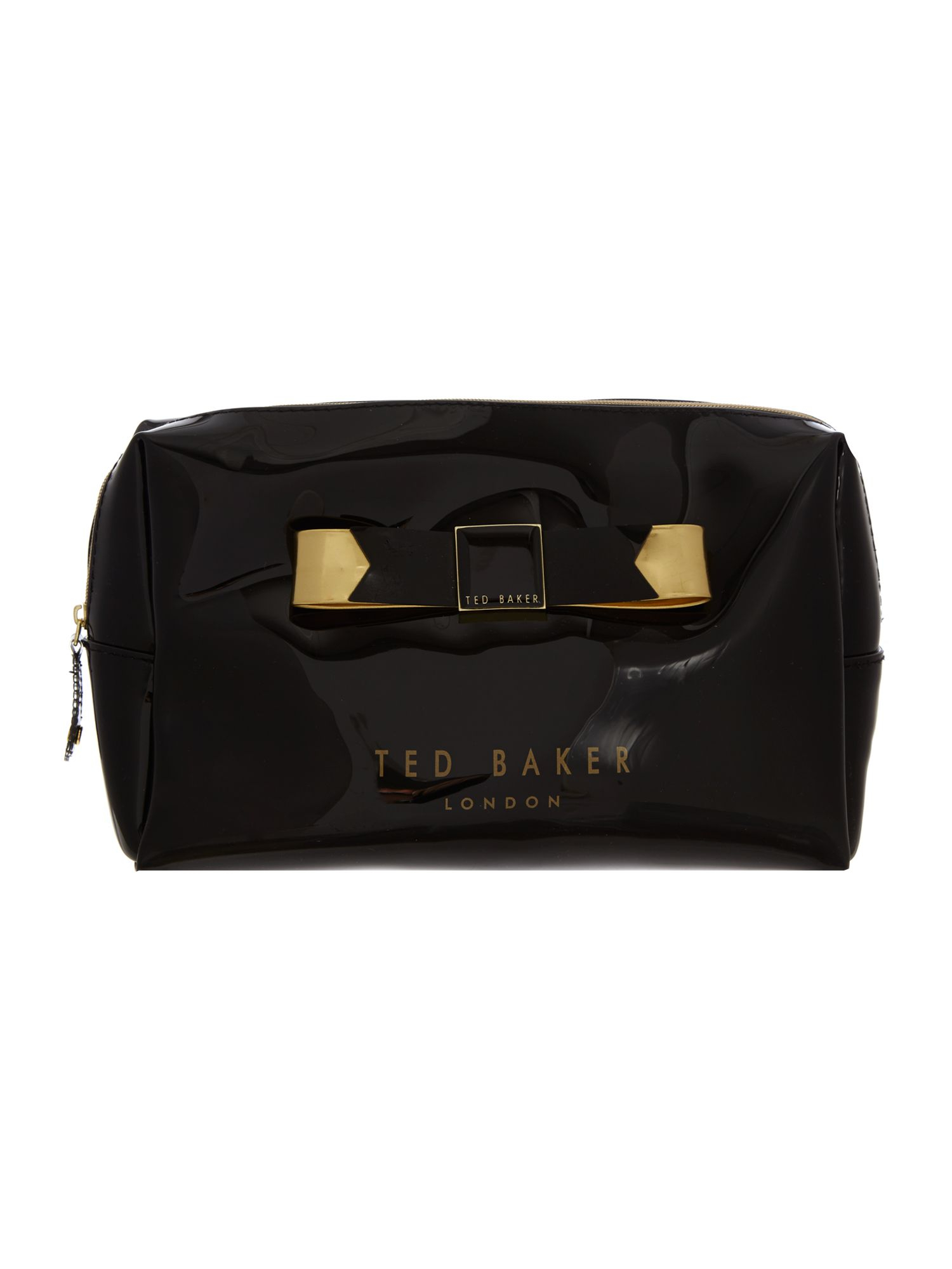 Ted Baker Black Large Bowcon Cosmetic Bag in Black for Men
