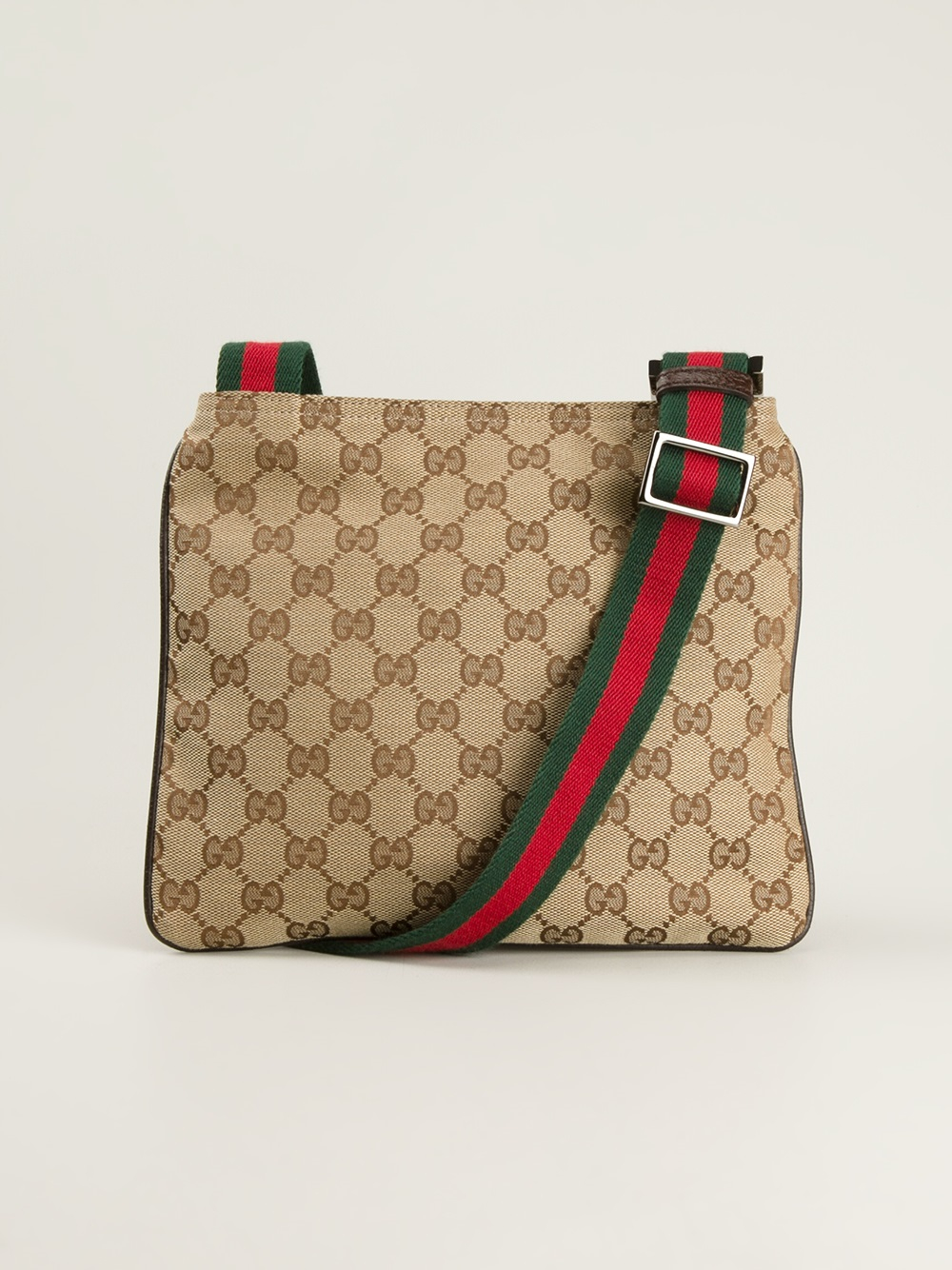 Gucci 'Messenger' Cross Body Bag in Brown | Lyst
