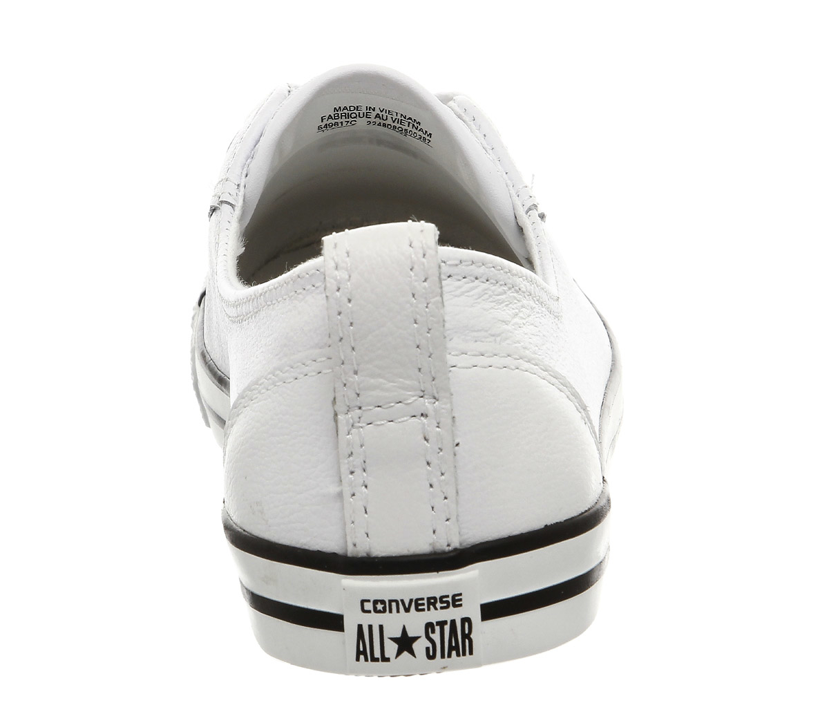 converse ballet leather white