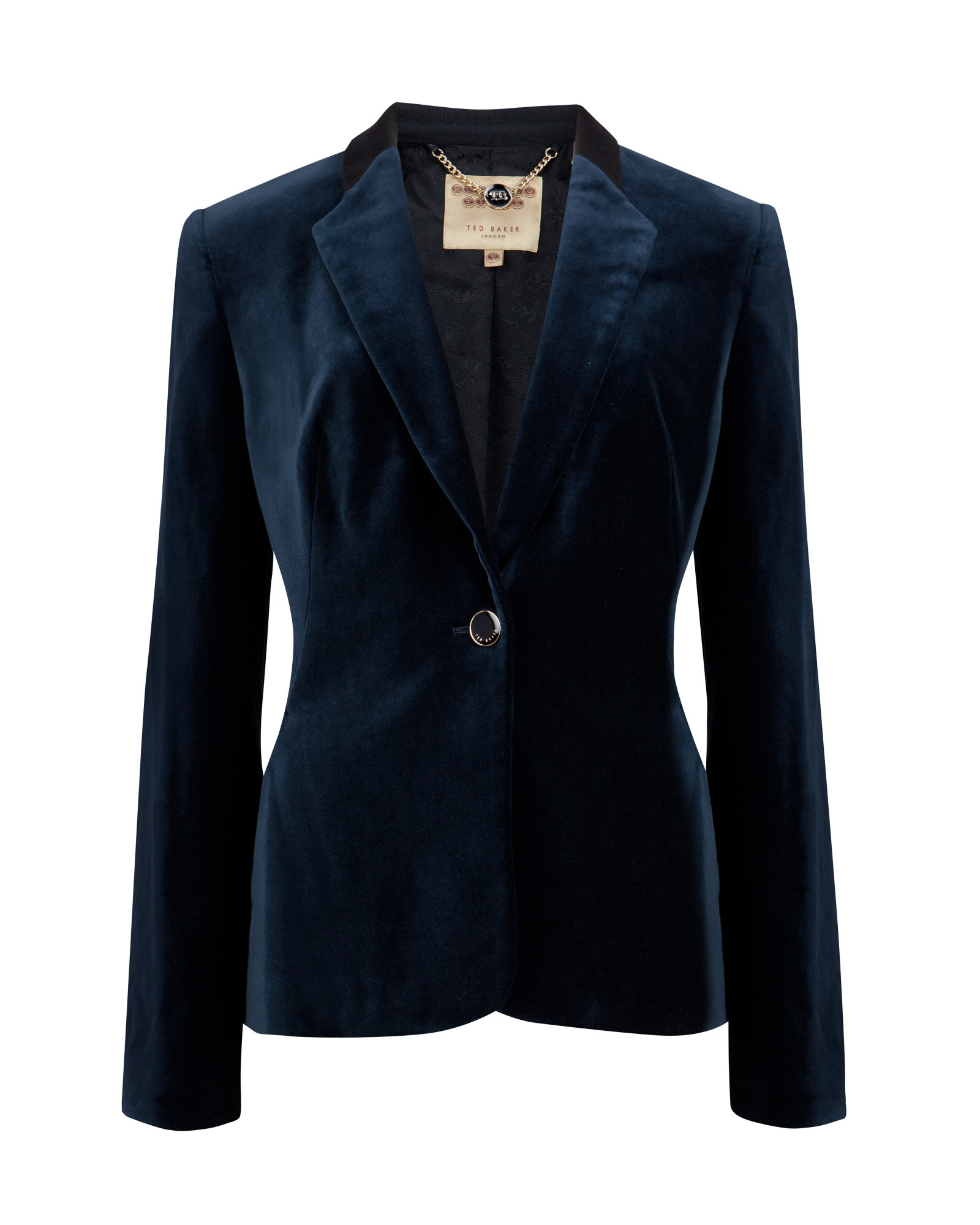 Ted Baker Velvet Blazer in Blue | Lyst