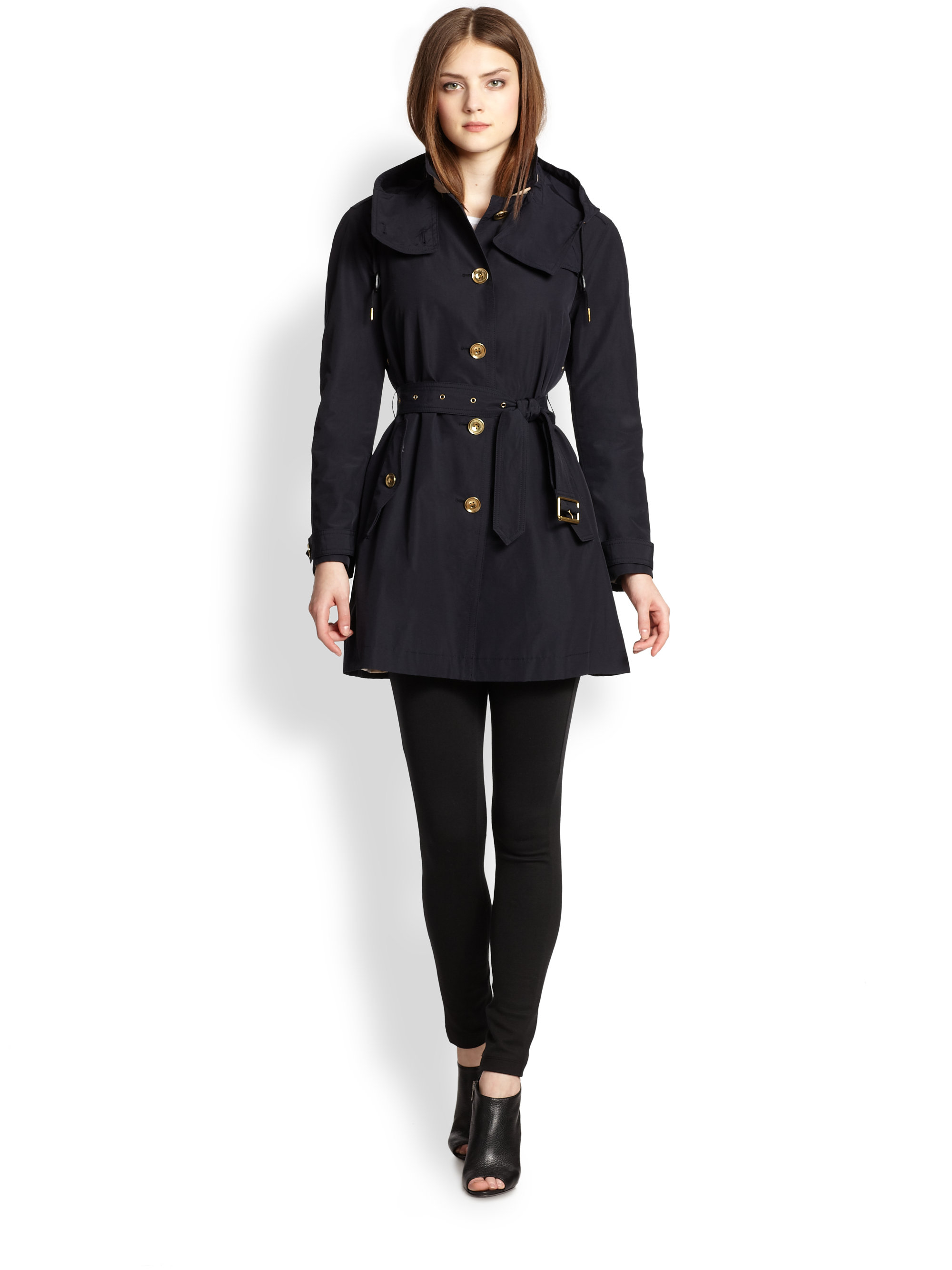 Lyst - Burberry brit Levinford Trench Coat in Blue