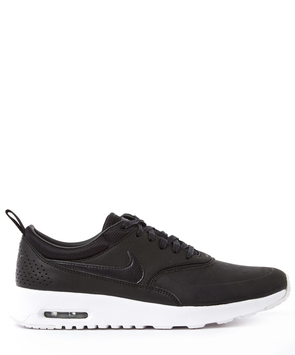 Nike Black Air Max Thea Premium Leather Trainers - Lyst