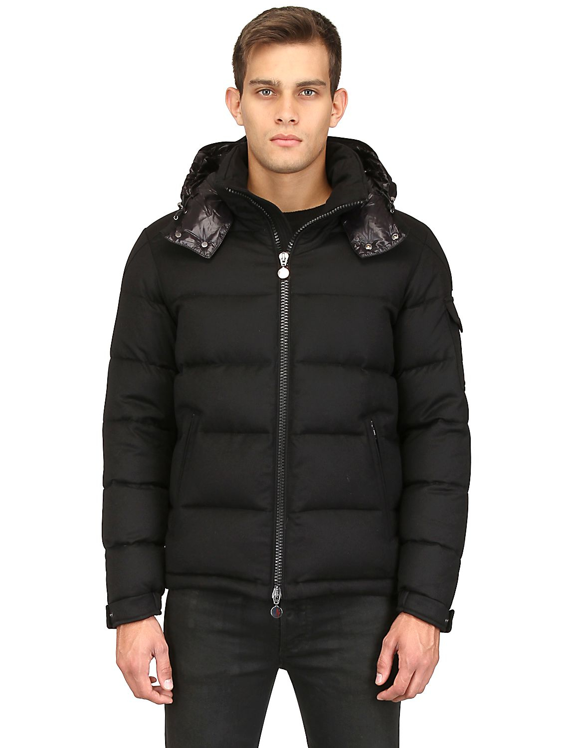 metallic jacket puffer