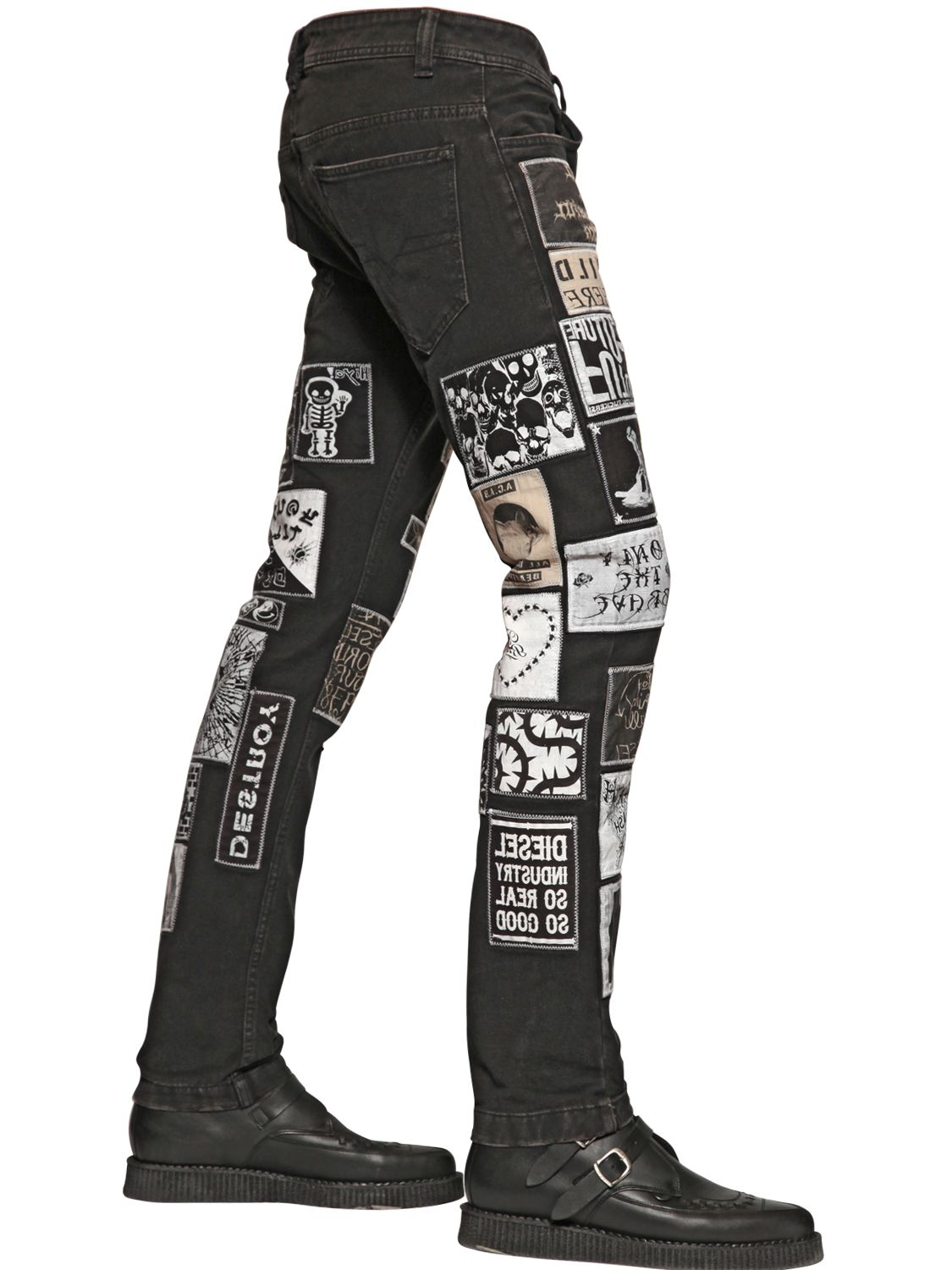 2016 Famous Italian Brand Mens Distressed Jeans With Holes