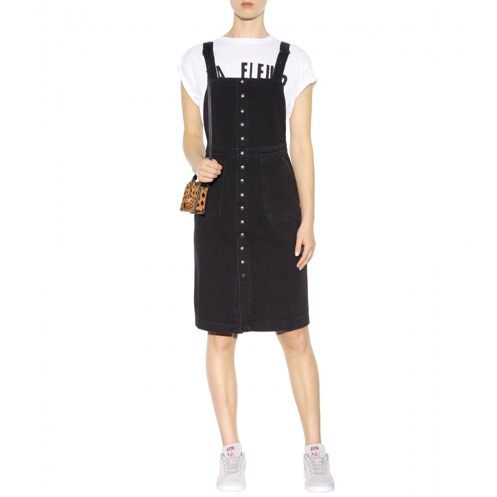 Lyst M I H Jeans Eastman Denim Dress In Black Gallery
