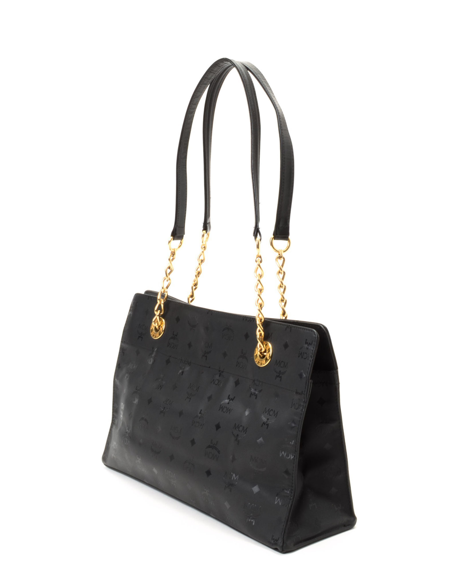 mcm nylon tote bag