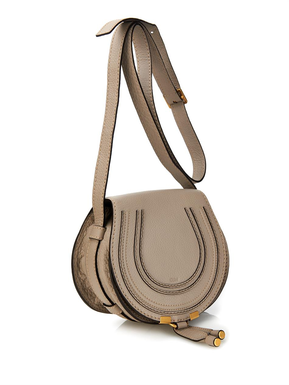 see by chloe replica - Chlo Marcie Small Cross-Body Bag in Gray (Grey) | Lyst