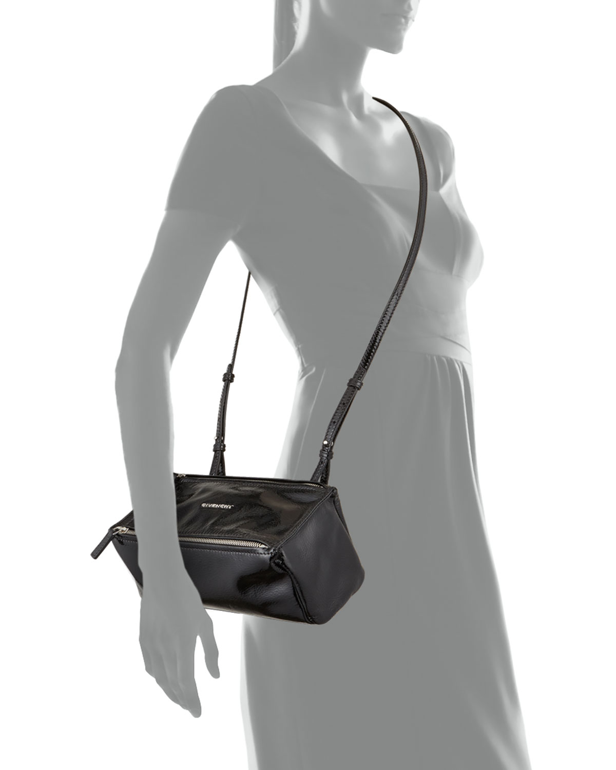 Givenchy Pocket Mini Black Leather Crossbody Bag