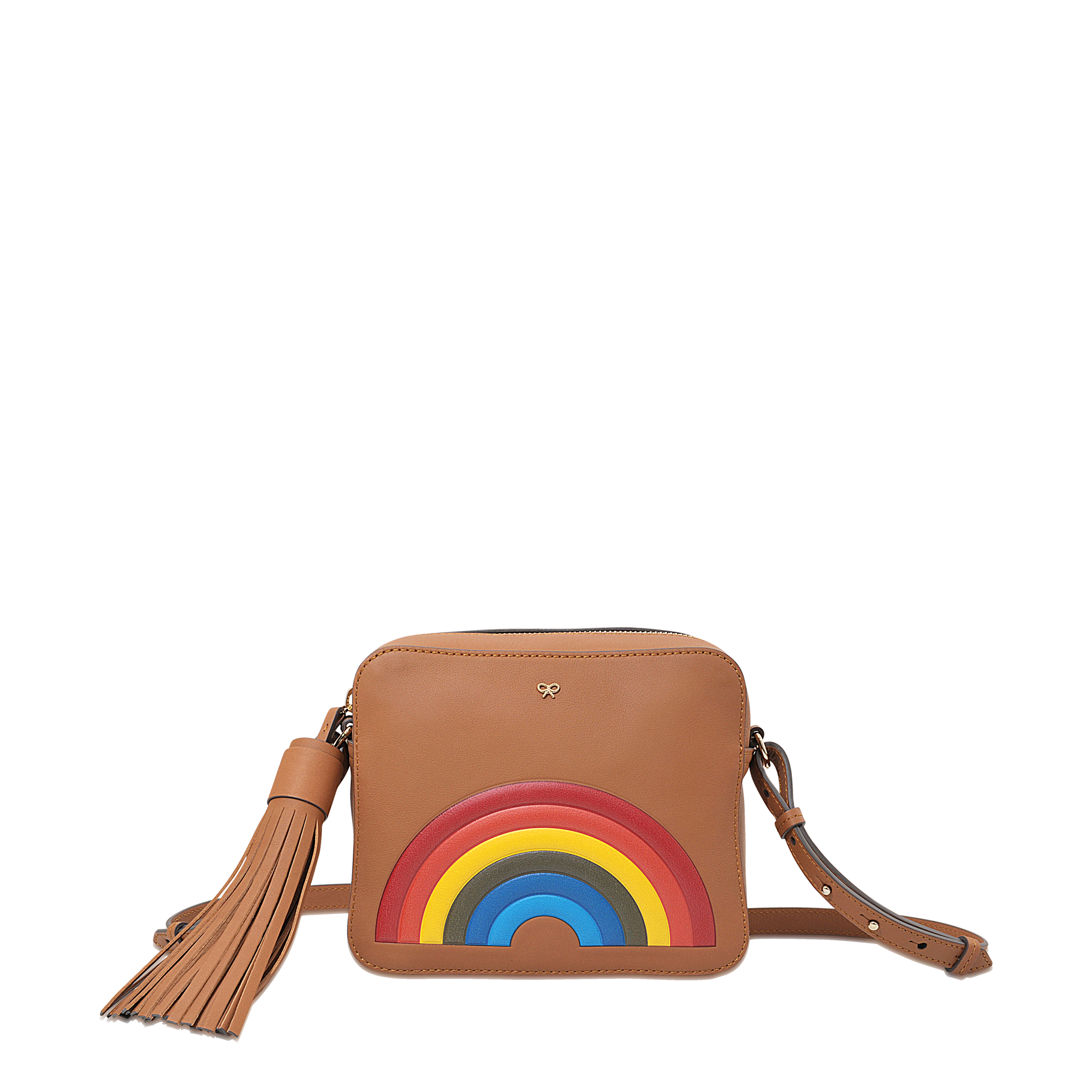 Anya Hindmarch Leather Rainbow Cross Body Bag in Brown - Lyst