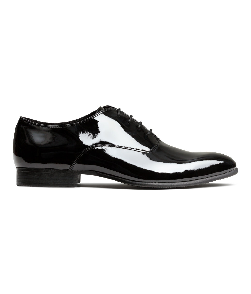H&amp;M Patent Shoes in Black for Men Lyst