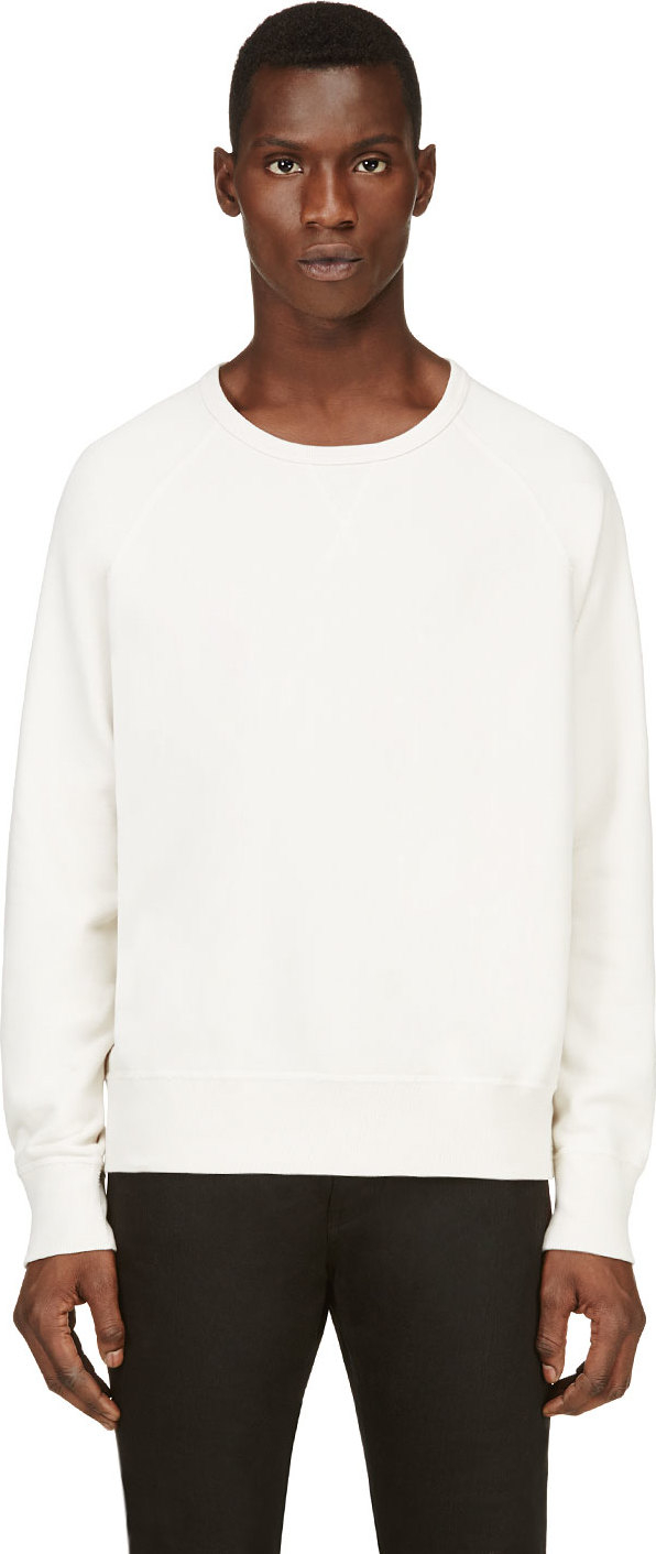Acne | Beige Cream Classic Varsity Sweatshirt for Men | Lyst